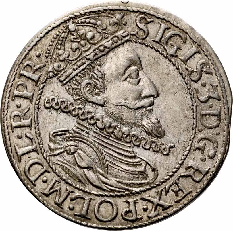 Zygmunt III Waza. Ort (18 groszy) 1609,  Gdańsk
